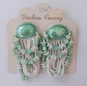 VTG  Beaded Post Earrings